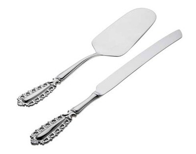 Ricci Villa D&#39;Este 2 Piece Cake Set - Server &amp; Knife, MPN: 56016, 644907560160