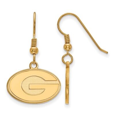University of Georgia Small Dangle Earring Wire Gold-plated Silver GP007UGA, MPN: GP007UGA, 8867749…