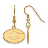 University of Georgia Small Dangle Earring Wire Gold-plated Silver GP007UGA, MPN: GP007UGA, 8867749…