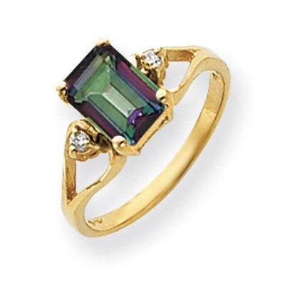 Diamond Mystic Topaz Ring 14k Gold Y4749FT/AA, MPN: Y4749FT/AA, 883957666969