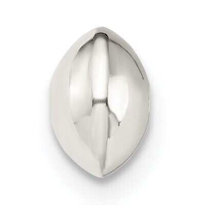 6.9 x 4.5mm Polished Saucer Bead Sterling Silver SS4027, MPN: SS4027,