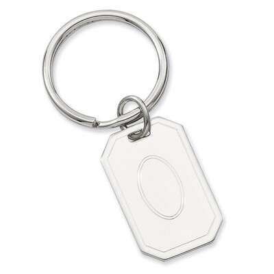 Kelly Waters with Engravable Area Key Ring Rhodium-plated GP3806, MPN: GP3806, 196904089668