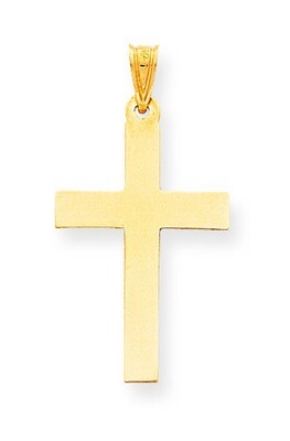 Cross Pendant 14k Gold Polished XR102, MPN: XR102, 883957978178
