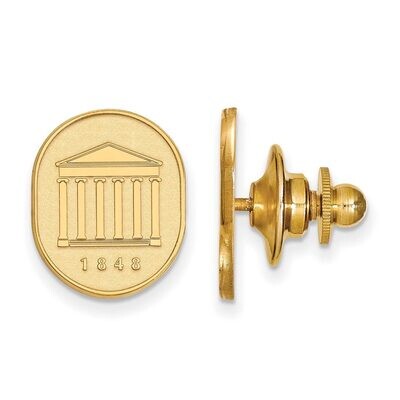 University of Missisippi Crest Lapel Pin Gold-plated Silver GP072UMS, MPN: GP072UMS, 886774954219