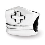 Nurse Hat Bead - Sterling Silver QRS3520, MPN: QRS3520, 191101195662