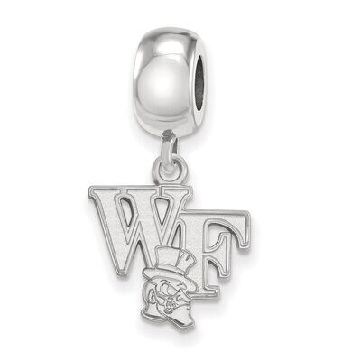 Wake Forest University Bead Charm Small Dangle Sterling Silver SS054WFU, MPN: SS054WFU, 886774720883
