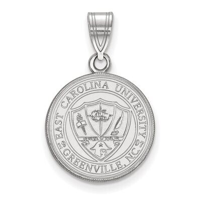 East Carolina University Medium Crest Pendant Sterling Silver SS053ECU, MPN: SS053ECU, 886774681702
