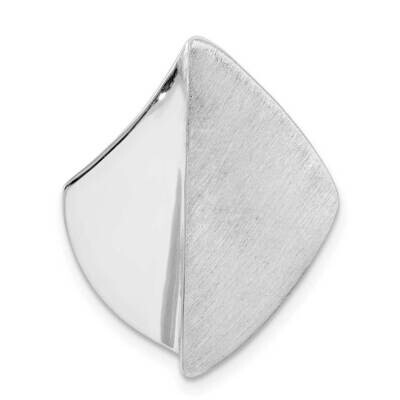 Polished and Brushed Slide Sterling Silver Rhodium-plated QP5388, MPN: QP5388, 883957936345