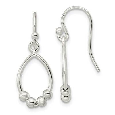 Diamond-Cut Oval Dangle Earrings Sterling Silver Polished QE16090, MPN: QE16090, 196904169629