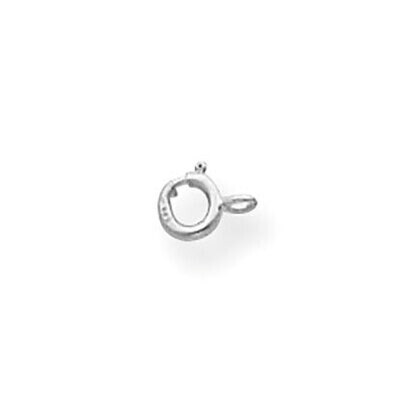 Standard Weight Spring Ring Clasp 10k White Gold 1W1698, MPN: 1W1698,