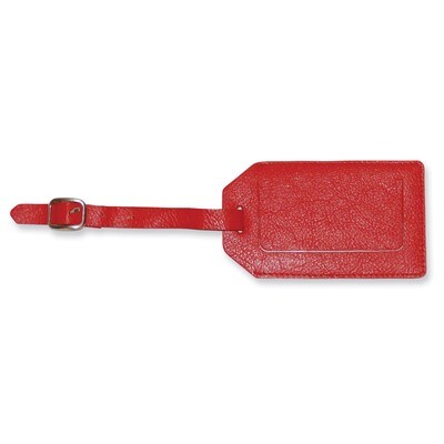 Red Leather Luggage Tag GM4707, MPN: GM4707, 892925018563