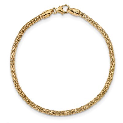Leslie&#39;s Fancy Bracelet 7 Inch Sterling Silver Gold-plated HB-QLF913-7, MPN: QLF913-7, 191101744600