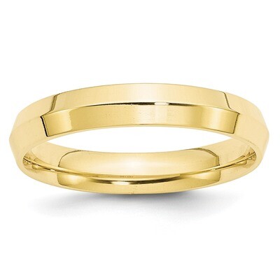 4mm Knife Edge Comfort Fit Band 10k Yellow Gold 1KEC040 Engravable, MPN: 1KEC040, 886774454061