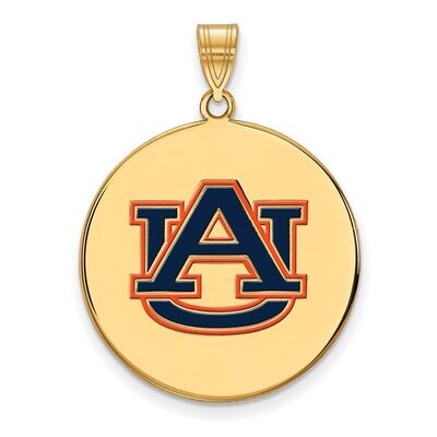 Auburn University x-Large Enamel Disc Pendant Gold-plated Silver GP079AU, MPN: GP079AU, 886774955445