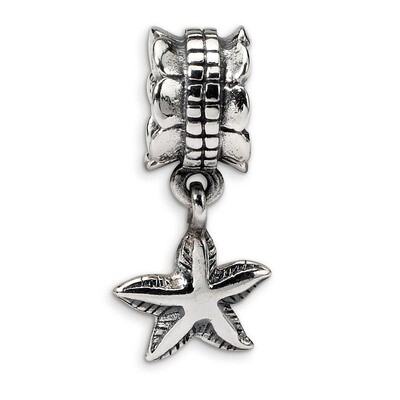 Starfish Dangle Bead - Sterling Silver QRS495, MPN: QRS495, 883957723990