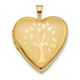 20mm Tree Heart Locket 14k Gold XL711, MPN: XL711, 883957832081