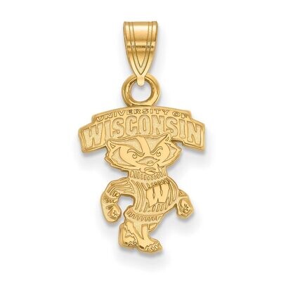 University of Wisconsin Small Pendant 10k Yellow Gold 1Y071UWI, MPN: 1Y071UWI, 886774822372