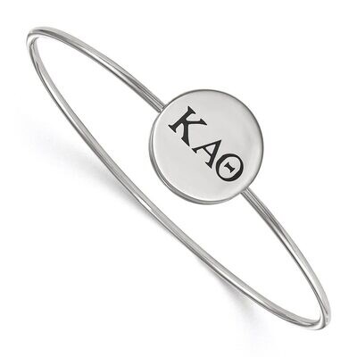 Kappa Alpha Theta Enameled Slip-on Bangle Sterling Silver SS025KAT-7, MPN: SS025KAT-7, 886774604589