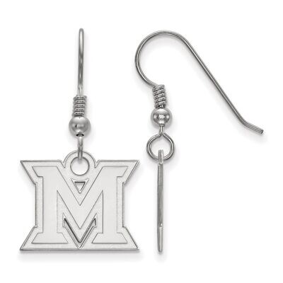 Miami University Small Dangle Earring Wire Sterling Silver SS006MU, MPN: SS006MU, 886774689951