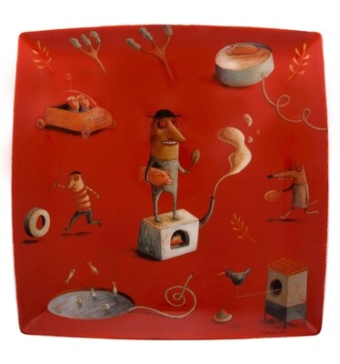 Vista Alegre 2I Square Plate Joao Vaz Carvalho, MPN: 21118558,