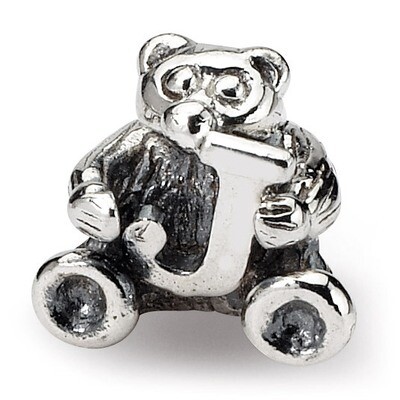Letter J Bead - Sterling Silver QRS712J, MPN: QRS712J, 883957726755