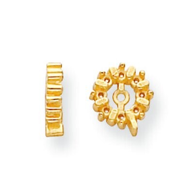 Diamond Earring Jacket Component 14k Yellow Gold YG929, MPN: YG929,