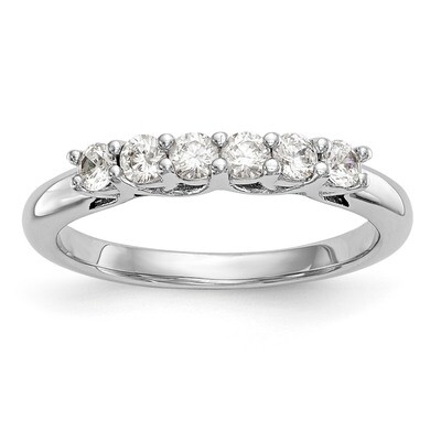 6-Stone Diamond Band 14k White Gold RM3185B-056-WAA, MPN: RM3185B-056-WAA, RM3185B-056-WAA_HOM