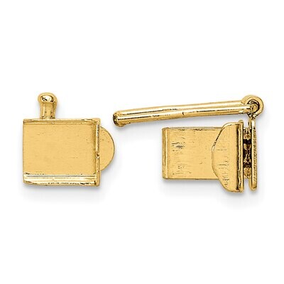 Folded Tongue and Box Clasp 14k Yellow Gold YG1840, MPN: YG1840,