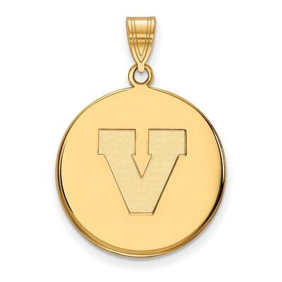 University of Virginia Large Disc Pendant 10k Yellow Gold 1Y080UVA, MPN: 1Y080UVA, 886774823034