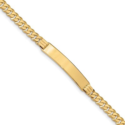 Curb Link ID Bracecet 14k Gold LID64-8, MPN: LID64-8, 883957825366