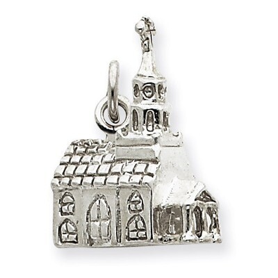 3-D Church Charm Sterling Silver QC992, MPN: QC992, 883957279060