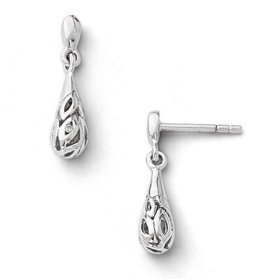 Earrings Sterling Silver Diamond QW315, MPN: QW315, 886774234175