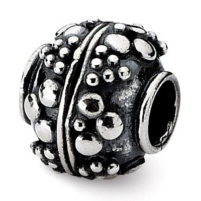 Artisan Bead - Sterling Silver QRS1835, MPN: QRS1835, 883957310381