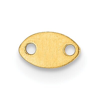 5.5 x 3.2mm Chain Tag Setting 14k Yellow Gold YG2095, MPN: YG2095,