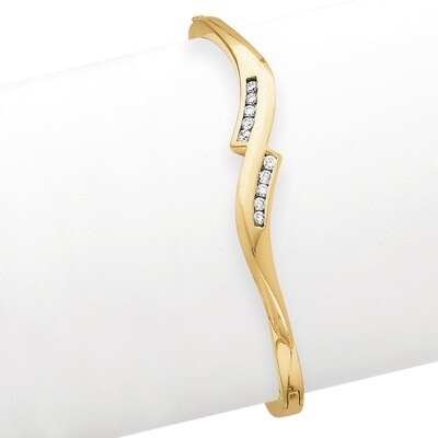 Diamond Bangle 14k Gold XB72AA, MPN: XB72AA, 883957086248