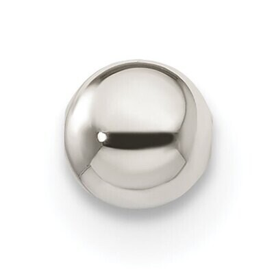 4.0mm Polished Medium Hole Bead Sterling Silver SS3762, MPN: SS3762,