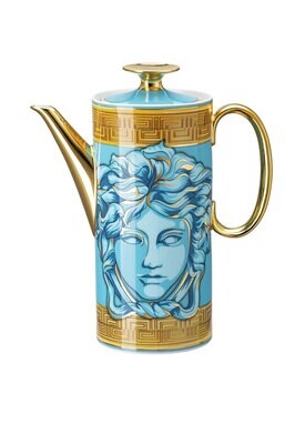 Versace Medusa Amplified Blue Coin Coffee Pot, MPN: 19335-403761-14030, 790955189089