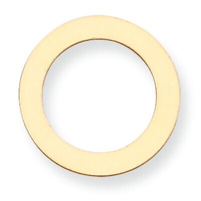 Circle with Hole Stamping 14k Yellow Gold YG1056, MPN: YG1056,