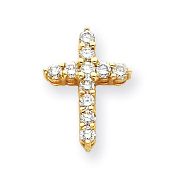 Diamond Cross Pendant 14k Gold XP1757AA, MPN: XP1757AA, 883957203454