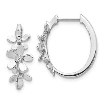 Earrings 14k White Gold Diamond EM4038-006-WA, MPN: EM4038-006-WA, 883957261058