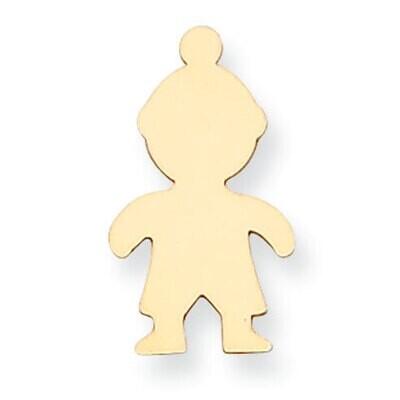Boy with Eyelet Stamping 14k Yellow Gold YG1384, MPN: YG1384,