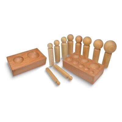 10-piece Jumbo Wooden Dapping Punch Set JT5288, MPN: JT5288,