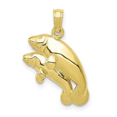 Double Manatee Pendant 10k Gold 10K2997, MPN: 10K2997,