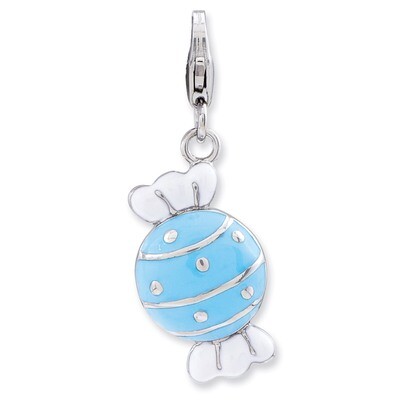 Piece of Candy in Wrapper Charm Sterling Silver Enameled QCC733 by Amore La Vita, MPN: QCC733, 8867…