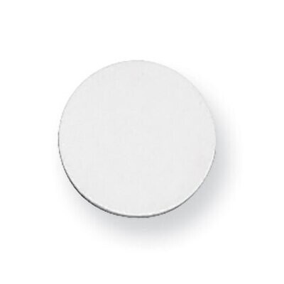 Round Stamping Sterling Silver Rhodium-plated SS1007, MPN: SS1007,