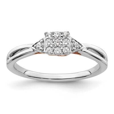 Si1/Si2, G H I, Heart Cluster Ring 14k Gold Lab Grown Diamond RM7546E-016-WRLG, MPN: RM7546E-016-WR…