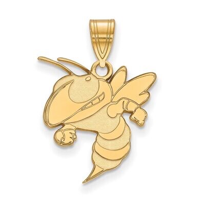 Georgia Institute of Technology Large Pendant Gold-plated Silver GP044GT, MPN: GP044GT, 886774943497