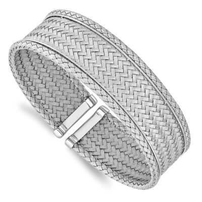 Leslie&#39;s Polished Flexible Cuff Sterling Silver HB-QLF1199, MPN: QLF1199, 191101803277