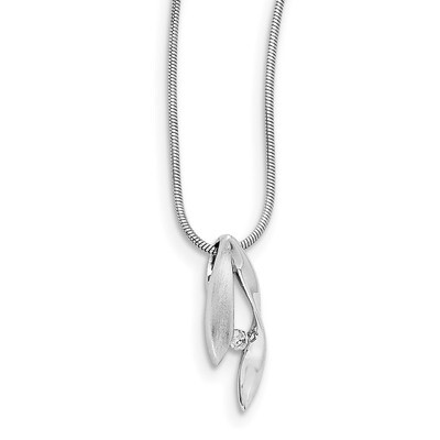 Necklace Diamond Sterling Silver QW295-18, MPN: QW295-18, 886774234229