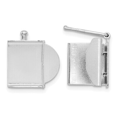 Folded Tongue and Box Clasp 14k White Gold WG1844, MPN: WG1844,